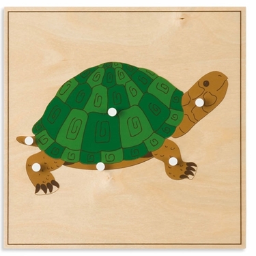 Εικόνα της Nienhuis Montessori-Παζλ ζώων Χελώνα