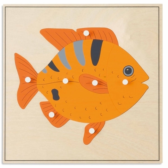 Εικόνα της Nienhuis Montessori-Παζλ ζώων Ψάρι