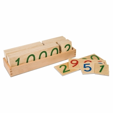 Εικόνα της Nienhuis Montessori-Large Number Cards 1-9000. Ξύλινα
