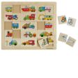 Εικόνα της Ξύλινο Παζλ Συνδυασμών Οχημάτων Beleduc 11007 – Εκπαιδευτικό Παιχνίδι για Ανάπτυξη Λόγου & Επικοινωνίας