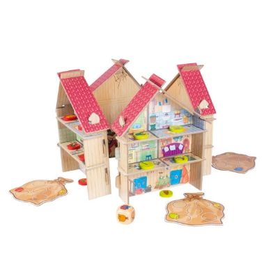 Ταμπλό και κάρτες του Banditti που απεικονίζουν δωμάτια του σπιτιού και θησαυρούς όπως καθημερινά αντικείμενα.