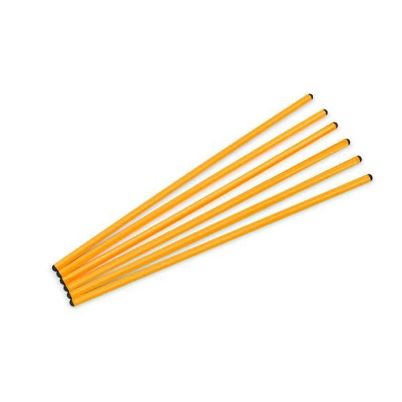 Το πλήρες Σετ 6 Πλαστικές Ράβδοι Gonge 100cm 2251, ιδανικά δομικά στοιχεία στίβου εμποδίων, για παιδιά από 2 ετών, σε λευκό φόντο.