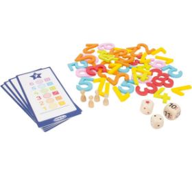 Το εκπαιδευτικό παιχνίδι Beleduc 22800 "Πιάσε τον Αριθμό" με όλα τα ανθεκτικά εξαρτήματα και τους αριθμούς.