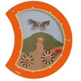 Το ξύλινο επιτοίχιο παιχνίδι Beleduc 23632 Μαγνητικό Σώμα Κάμπιας με την ενσωματωμένη μπίλια.