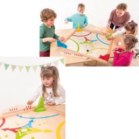 Το ξύλινο παιχνίδι Beleduc 25540 Γιγάντιο Casado με όλα τα ανθεκτικά εξαρτήματα δράσης.