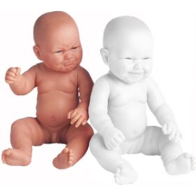 Η εκπαιδευτική κούκλα Nathan 333219 Μωρό έκφρασης-Αγοράκι σκυθρωπό ύψους 43cm για παιδιά 2 ετών.