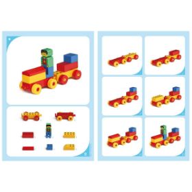 Η πίσω πλευρά της κάρτας 333311 με τις βήμα-βήμα εικονογραφημένες οδηγίες κατασκευής.