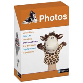 Το κουτί συσκευασίας του εκπαιδευτικού σετ λεξιλογίου και ταξινόμησης Nathan 342220 Καθημερινή Ζωή για παιδιά 2 ετών.