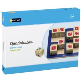 Το κουτί συσκευασίας του Quadricubes Nathan – Εκπαιδευτικό Sudoku Αριθμών & Ποσοτήτων (Κωδ. 342323) για παιδιά από 5 ετών, σε λευκό φόντο.