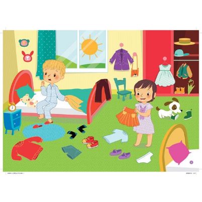 Μια από τις 10 σκηνές Nathan 35x25cm που απεικονίζει ρεαλιστικά πρόσωπα σε κοινωνική αλληλεπίδραση.