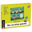 Το κουτί συσκευασίας του εκπαιδευτικού παιχνιδιού μεγεθών και προσανατολισμού Nathan 343001 Πάνω στο Δέντρο για παιδιά 3 ετών.