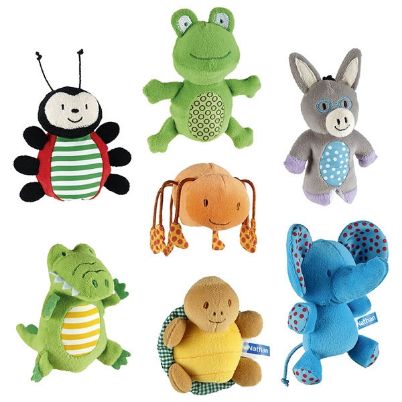 Το σετ 7 πάνινων δακτυλόκουκλων Nathan 352483 που περιλαμβάνει ελέφαντα, χελώνα, κροκόδειλο και άλλα ζωάκια.