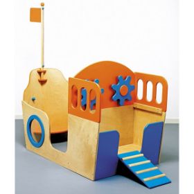 Το μεγάλο ξύλινο καράβι Nathan 370981 από κόντρα πλακέ θαλάσσης 18mm με το κατάρτι και τη σημαία.