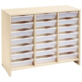 Η συρταριέρα Nathan 372130 με τα 21 διαφανή ρηχά συρτάρια σε πλήρη παράταξη.