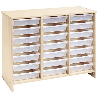 Η συρταριέρα Nathan 372130 με τα 21 διαφανή ρηχά συρτάρια σε πλήρη παράταξη.