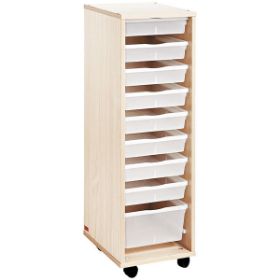 Η τροχήλατη συρταριέρα Nathan 372142 με τα 9 διαφανή πλαστικά συρτάρια σε πλήρη ανάπτυξη.