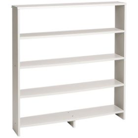 Η λευκή πλάτη επίπλου Nathan 372149 με τα 4 επίπεδα αποθήκευσης και τον λιτό σχεδιασμό.