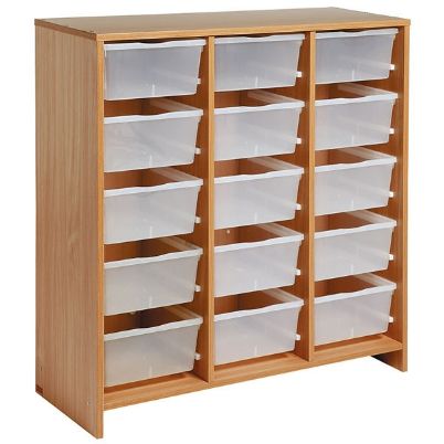 Η μονάδα Nathan 372437 με τα 15 διαφανή συρτάρια οργάνωσης σε πλήρη διάταξη.