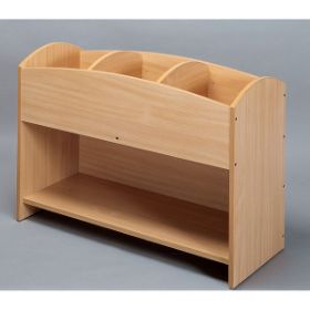 Το κουτί βιβλίων Nathan 372460 από μελαμίνη με τα 3 τμήματα και τα ρυθμιζόμενα χωρίσματα.