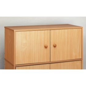 Η πρόσθετη μονάδα Nathan 372476 από μελαμίνη με κλειστές πόρτες και κλειδαριά.