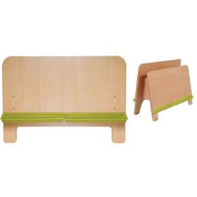 Το φορητό καβαλέτο Nathan 372515 σε πλήρη ανάπτυξη με τις δύο βάσεις αποθήκευσης χρωμάτων.