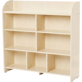 Η μεγάλη μονάδα οργάνωσης Nathan 372545 από μελαμίνη με τα πολλαπλά ράφια και χωρίσματα.