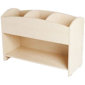 Το κουτί βιβλίων Nathan 372556 από μελαμίνη με τα 3 τμήματα και τα ρυθμιζόμενα χωρίσματα.