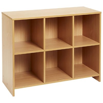 Η ραφιέρα 6 θέσεων Nathan 372588 από μασίφ μελαμίνη σε ουδέτερο χρώμα.