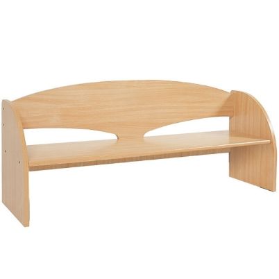 Το παιδικό παγκάκι Nathan 372900 με πλάτη για 4 παιδιά σε χρώμα οξιάς.