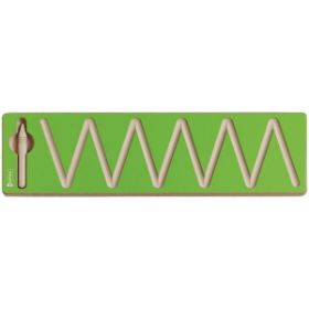 Η ξύλινη πλάκα γραφικών diagonals Nathan 375204 με το ενσωματωμένο ξύλινο μολύβι στη βάση της.