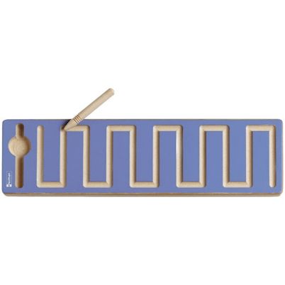 Η ξύλινη πλάκα γραφικών crenels Nathan 375206 με το ενσωματωμένο ξύλινο μολύβι στη βάση της.