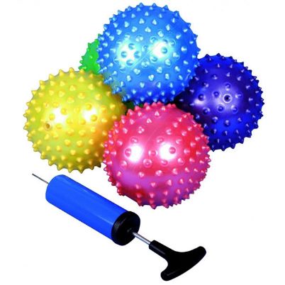 Οι ανάγλυφες μπάλες αφής Beleduc 40721 σε έντονα χρώματα και μαλακό υλικό.