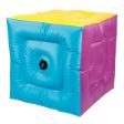 Το πολύχρωμο Ζάρι-Στόχος Poull Ball MEGAFORM 410126 50x50cm για συνεργατικό παιχνίδι, σε λευκό φόντο.