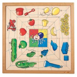 Εικόνα της 523366 Educo - Ξύλινο Παζλ Αράχνη "Χρώματα" (17 τμχ, 40x40cm)