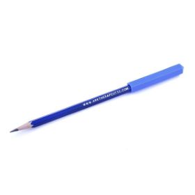 Το μπλε Πολύ Σκληρό Κάλυμμα Μολυβιού ARK's Krypto-Bite™ 592592, για παιδιά από 3 ετών, περασμένο σε μολύβι, σε λευκό φόντο.