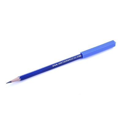 Το μπλε Πολύ Σκληρό Κάλυμμα Μολυβιού ARK's Krypto-Bite™ 592592, για παιδιά από 3 ετών, περασμένο σε μολύβι, σε λευκό φόντο.