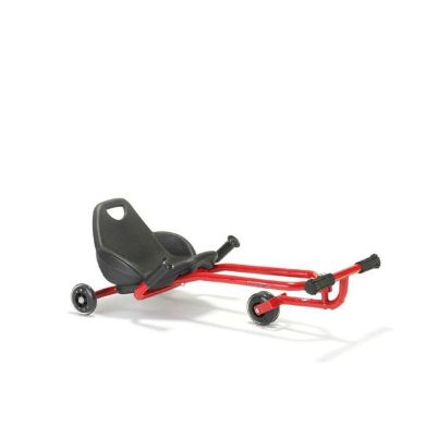 Το όχημα συντονισμού Foot Twister Large Winther 621, με το μαύρο κάθισμα και την κόκκινη βάση, για παιδιά από 6 ετών, σε λευκό φόντο.