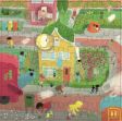 Το εκπαιδευτικό παιχνίδι παρατήρησης 9077 Educo Ξύλινο Παζλ Υγιεινή 49 κομματιών, για παιδιά πό 4 ετών, πλήρως συμπληρωμένο, σε λευκό φόντο.
