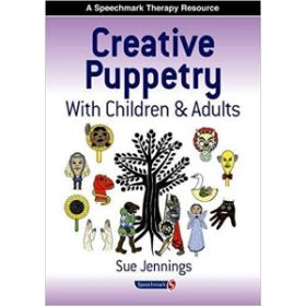 Το εξώφυλλο του βιβλίου Creative Puppetry with Children & Adults: Οδηγός Κατασκευής & Θεραπευτικού Κουκλοθεάτρου (Speechmark) 5373 για την αναγνώριση και την έκφραση των συναισθημάτων, σε λευκό φόντο.