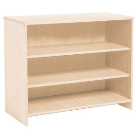 Η ραφιέρα μεσαίου μεγέθους Nathan 372565 από μελαμίνη με τα 3 ράφια σε πλήρη διάταξη.