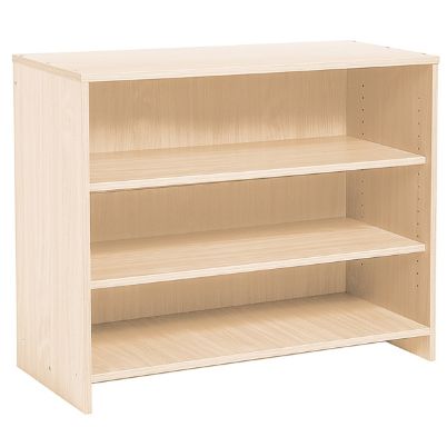 Η ραφιέρα μεσαίου μεγέθους Nathan 372565 από μελαμίνη με τα 3 ράφια σε πλήρη διάταξη.