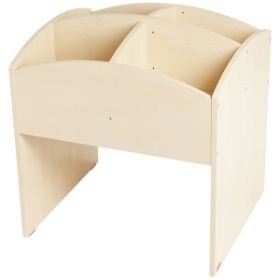 Η ψηλή θήκη βιβλίων Nathan 372557 από μελαμίνη με τα 4 ρυθμιζόμενα χωρίσματα στο πάνω μέρος.