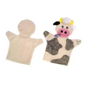 Κοντινό πλάνο στην ανθεκτική βαμβακερή ύφανση και τις ραφές της δαχτυλόκουκλας Beleduc 40028.