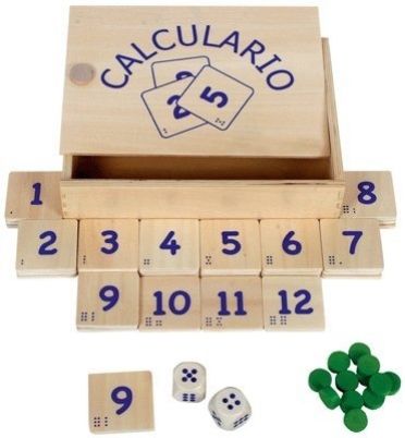 Το ξύλινο εκπαιδευτικό παιχνίδι Beleduc 23655 Calculario με τις κάρτες αριθμών και ποσοτήτων.