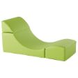 Το μαλακό πράσινο κάθισμα Nathan 372928 σε πλήρη ανάπτυξη ως ανάκλιντρο.