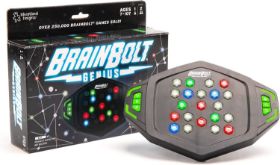 Η ηλεκτρονική συσκευή BrainBolt® Genius 8436 με τα φωτιζόμενα πλήκτρα σε έντονα χρώματα.