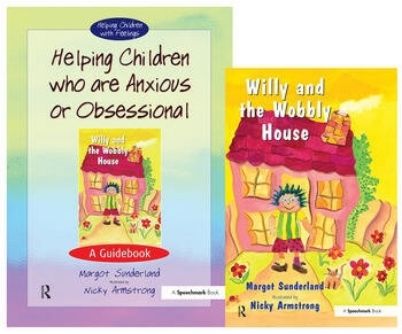 Το σετ Willy and the Wobbly House: Οδηγός για Παιδιά με Άγχος & Φοβίες (Βιβλίο & Οδηγός) 88499, σε λευκό φόντο.