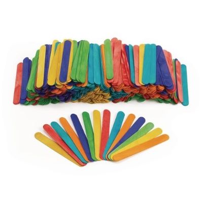 Το Σετ 500 Ξυλάκια Χειροτεχνίας 15x2cm – Childhood Supply CHCTD για εντυπωσιακές δημιουργίες, σε λευκό φόντο.