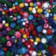 Κοντινό πλάνο στο Σετ 300 Glitter Pom-pom Μεταλλιζέ σε 2 Μεγέθη – Childhood Supply CHGPOM που δίνει λάμψει σε κάθε χειροτεχνία.