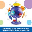 Το Learning Resources LER 3320 Τρισδιάστατο Παζλ Ηλιακό Σύστημα σε χρωματιστό φόντο, αναδεικνύοντας όλα τα κομμάτια που κουμπώνουν πάνω στη βάση.